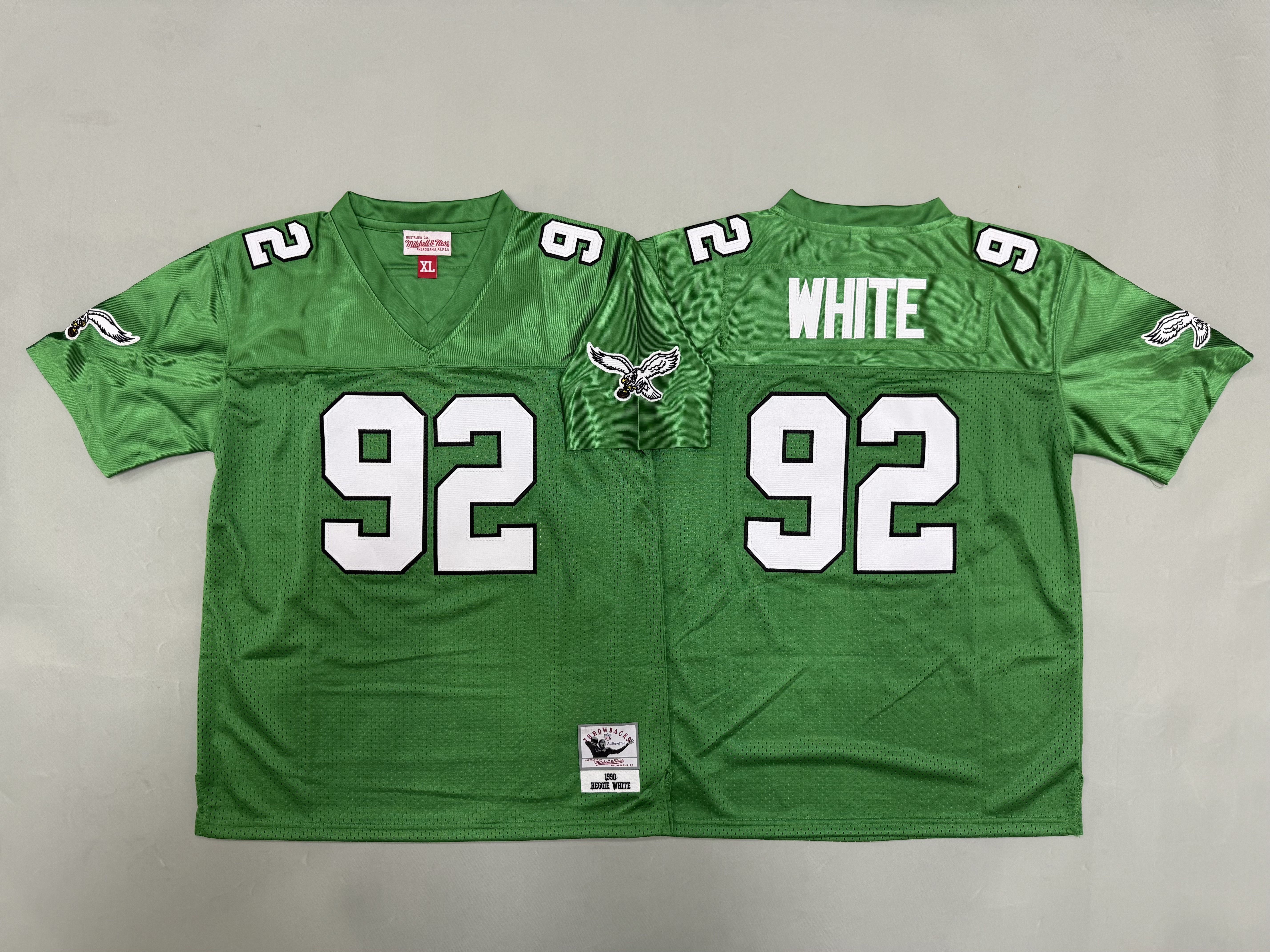 Youth 2026 Philadelphia Eagles #92 White Green Throwback Limited NFL Jersey style 01->baltimore orioles->MLB Jersey